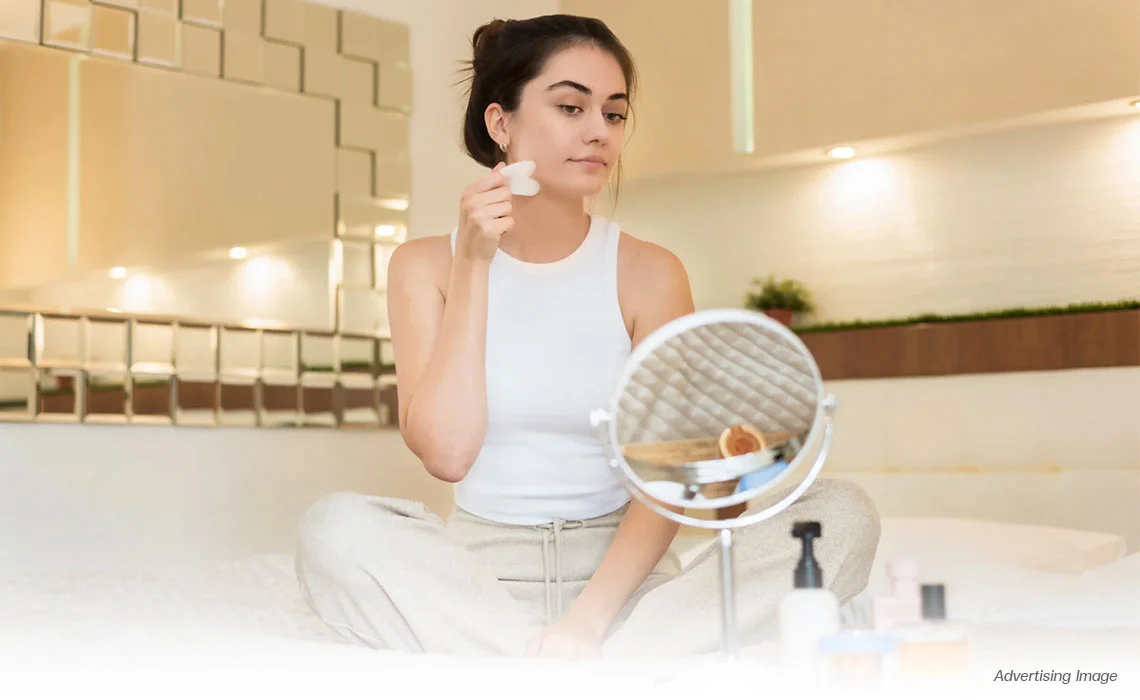 Avoid using strong actives like retinoids, AHAs, BHAs, or vitamin C at least three days before treatment.