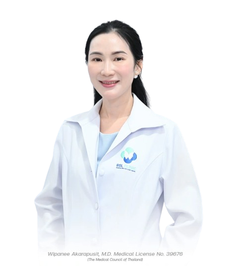 Wipanee Akarapusit, Medical License No. 39678 &mdash; The Medical Council of Thailand BSL Clinic, Bangkok